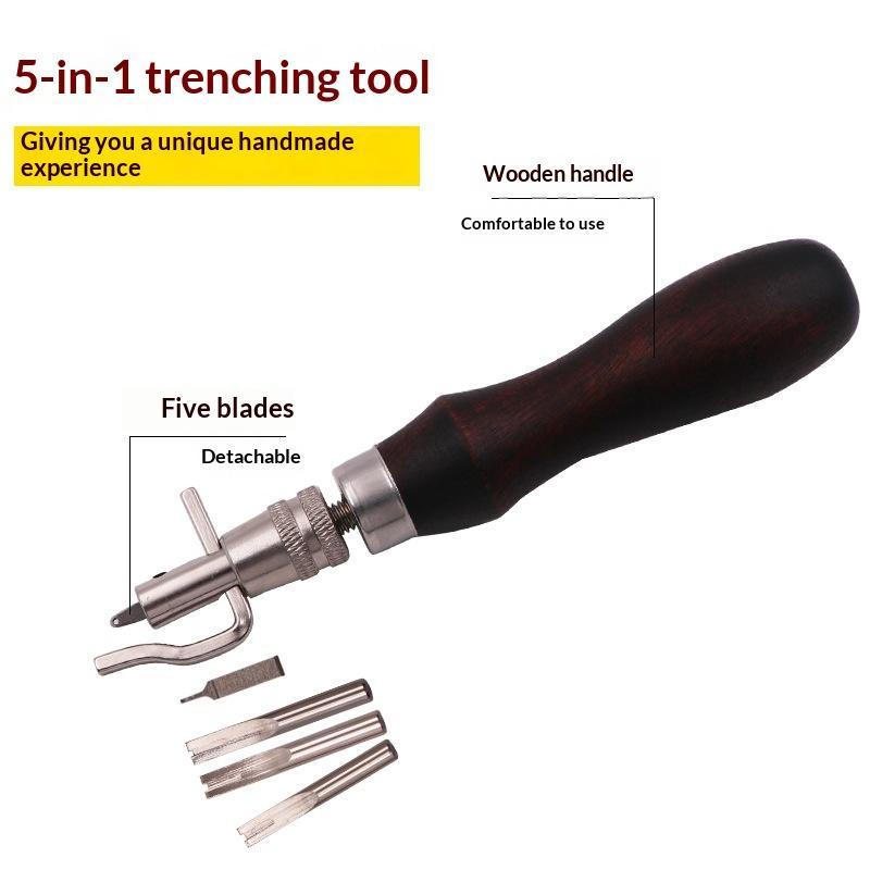 7 In 1 Leather GrooverTool,Pro - Leatherwork Edge Beveler 评论和价格
