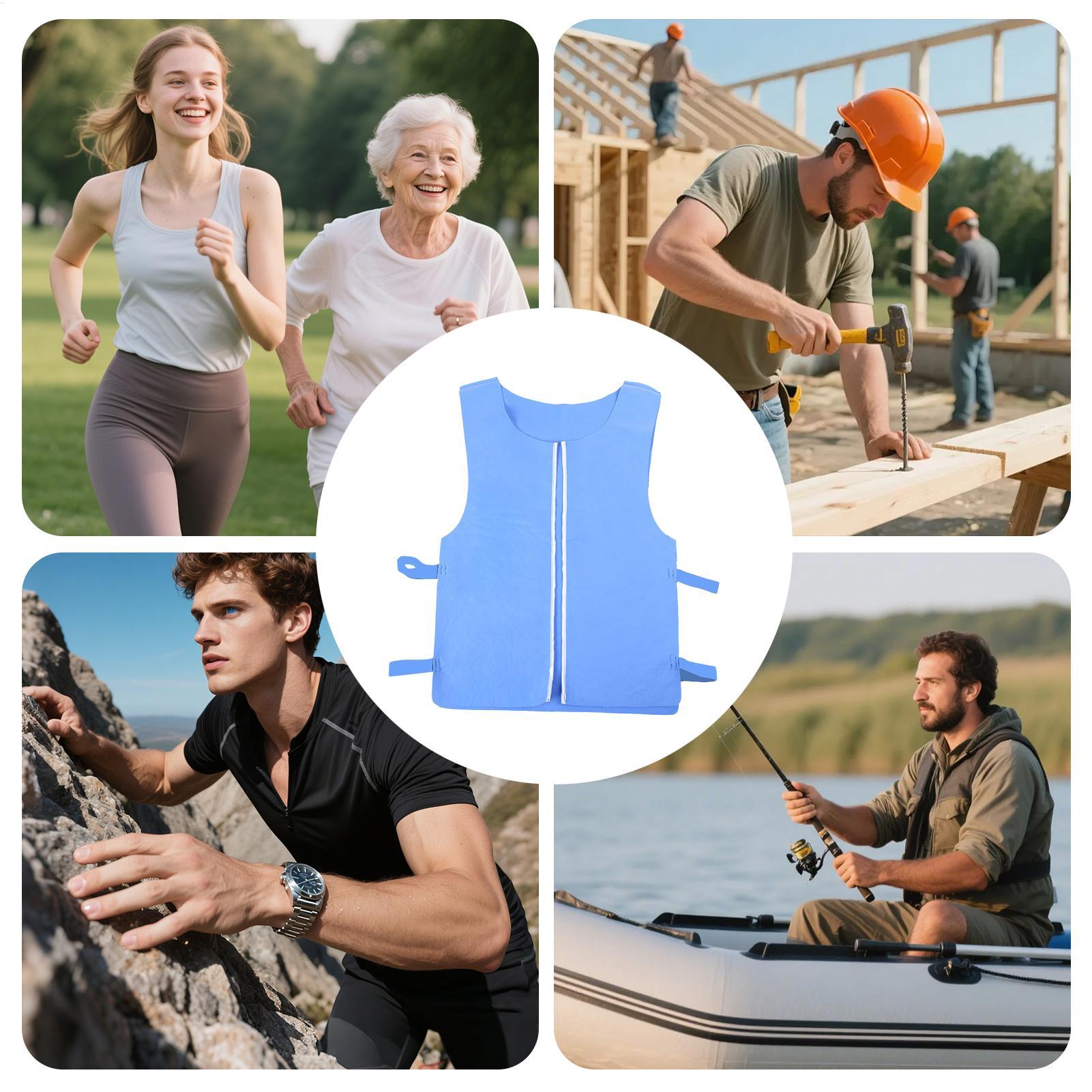 Cooling Vest Reusable Long-Las - Leather Work Vest For Men 评论和价格