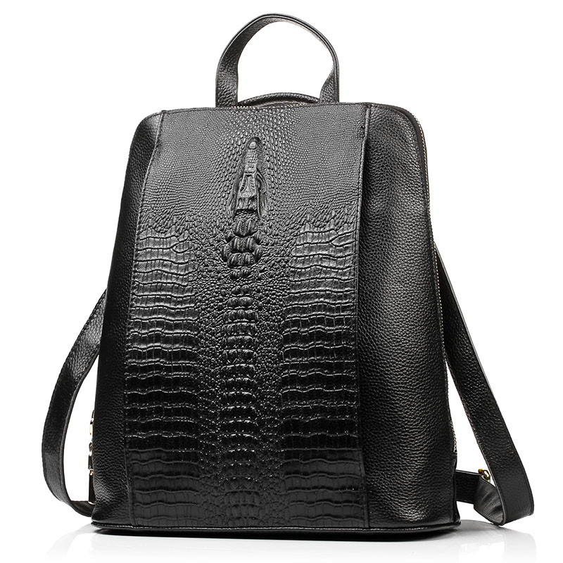 Zency Women's Crocodile Leathe - Leather Work Bag 评论和价格
